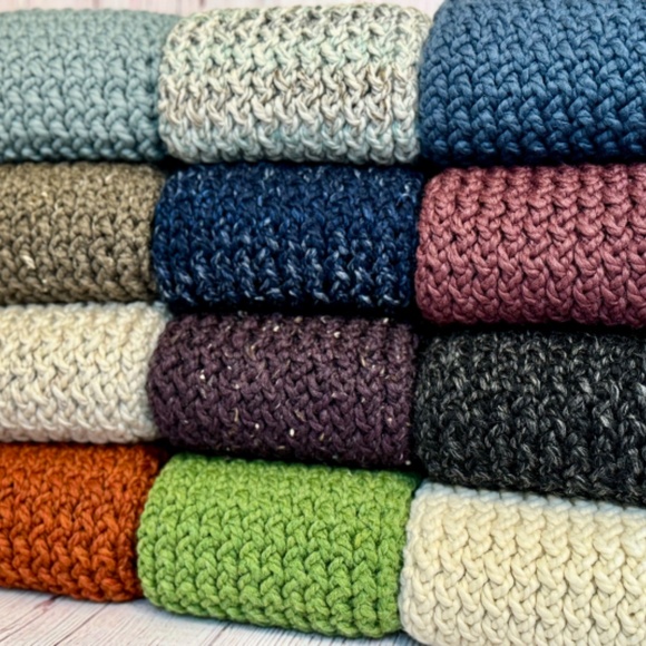 Chunky Orange Spice Long Knitted Scarf - Picture 8 of 8